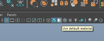 toggle default material