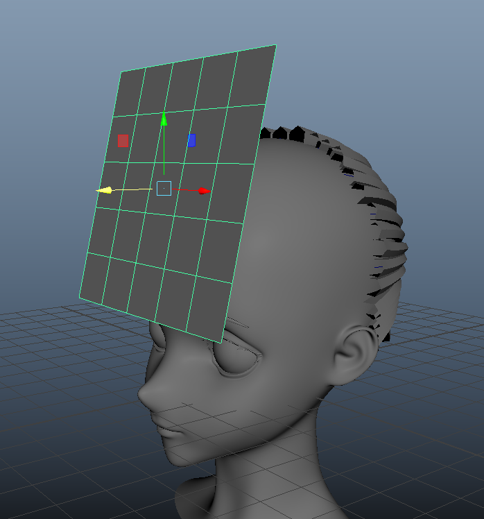 front hair plane