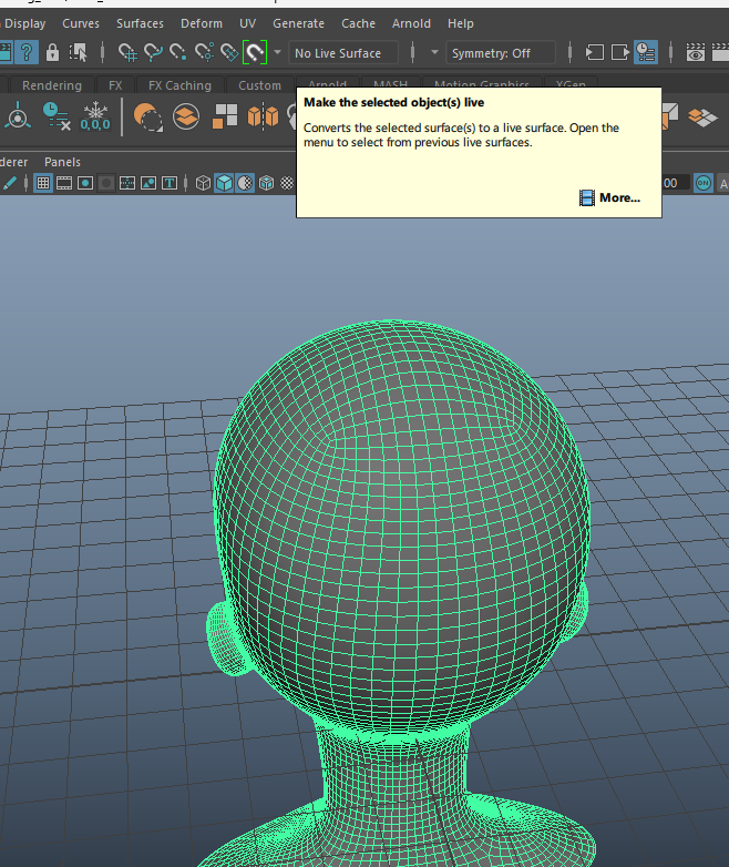 make head a live object