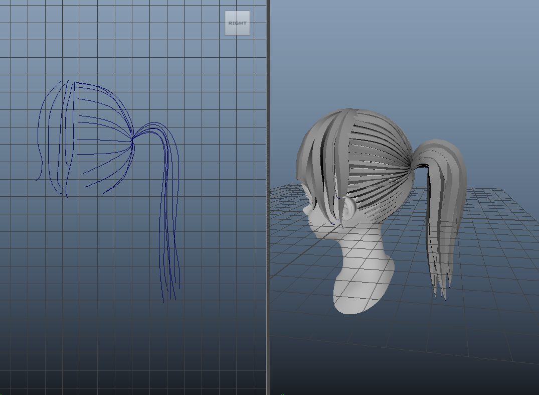 ponytail mesh