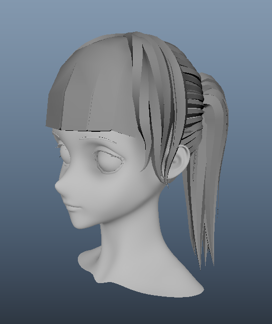 Polygon Hair Modeling